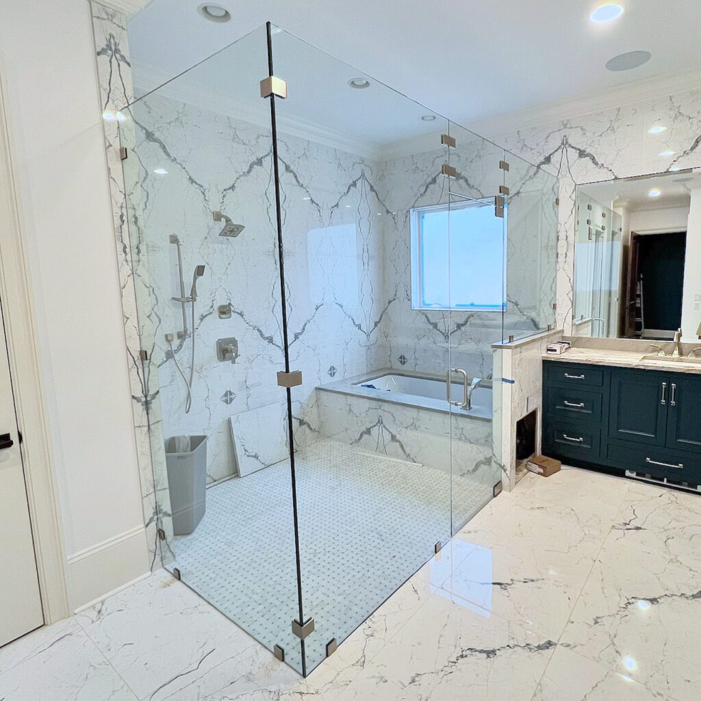 The page header image for Frameless Shower Doors
