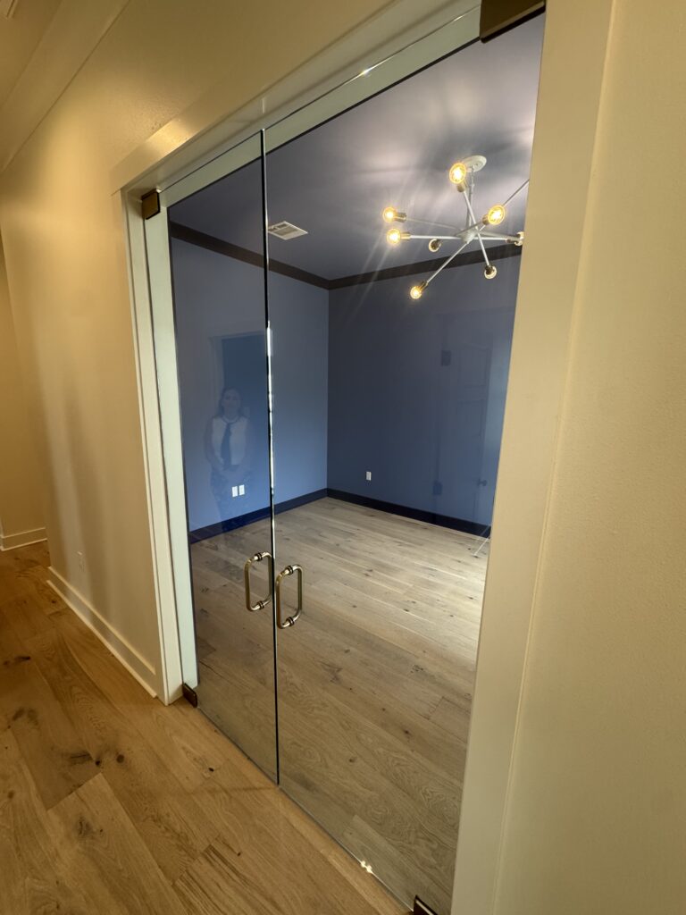 Interior glass doors 